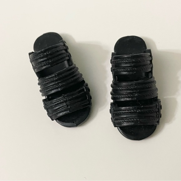 Ken Doll Black Slide Sandals Doll Accessory - Picture 8 of 11